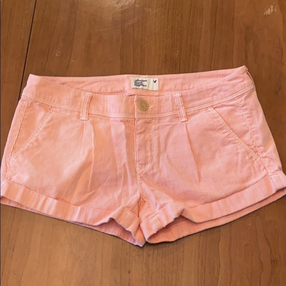 american eagle striped shorts